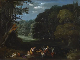 Latona transformando a los campesinos licios en ranas